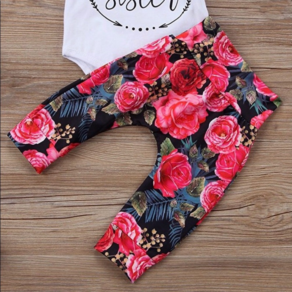 Baby girls little sister 3pc set - Picture 5 of 6